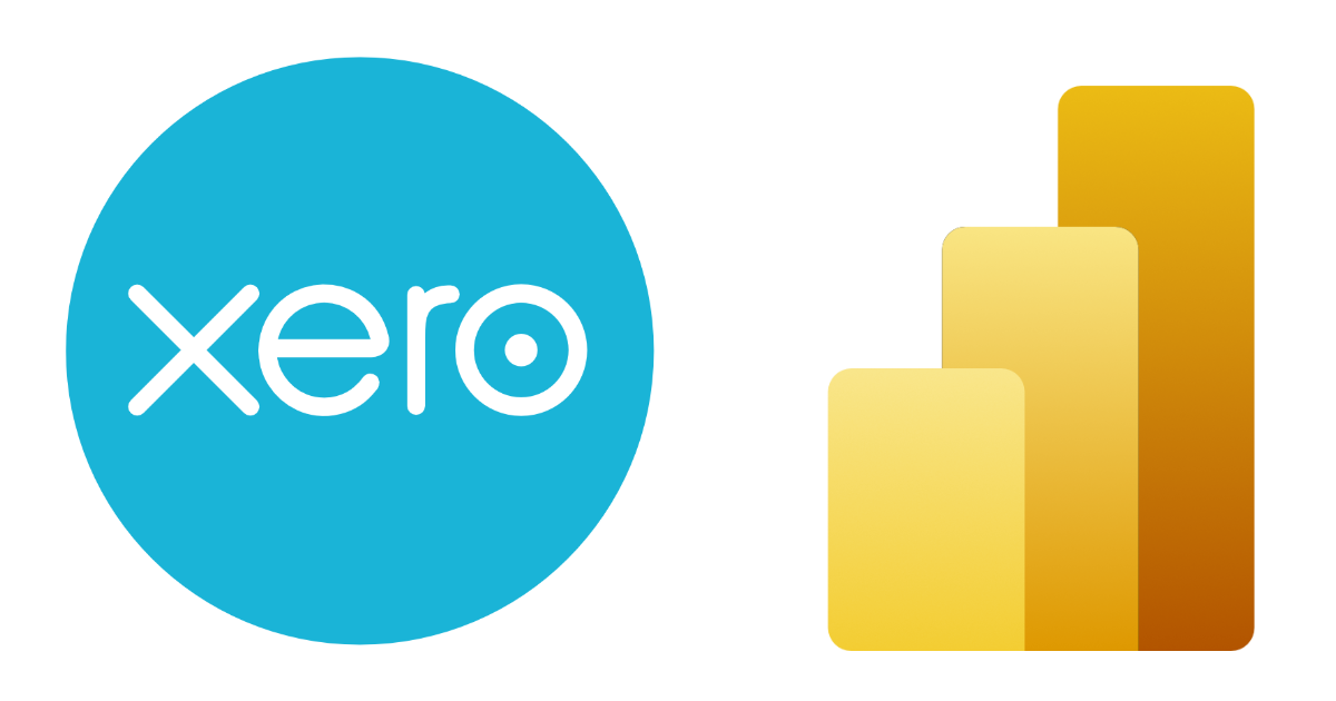 Power BI and Xero logos